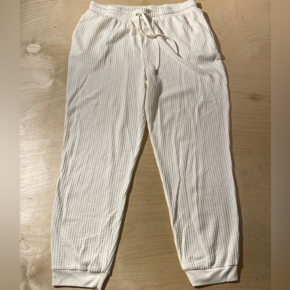 Planet Gold Cream Sweatpants with Elastic Waistband XL (NA)
